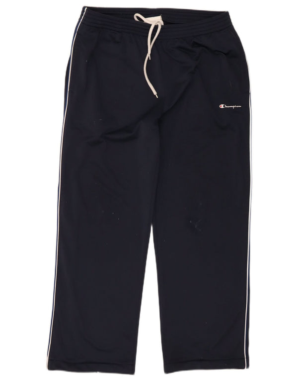 Champion Mens Tracksuit Trousers Large Navy Blue Polyester