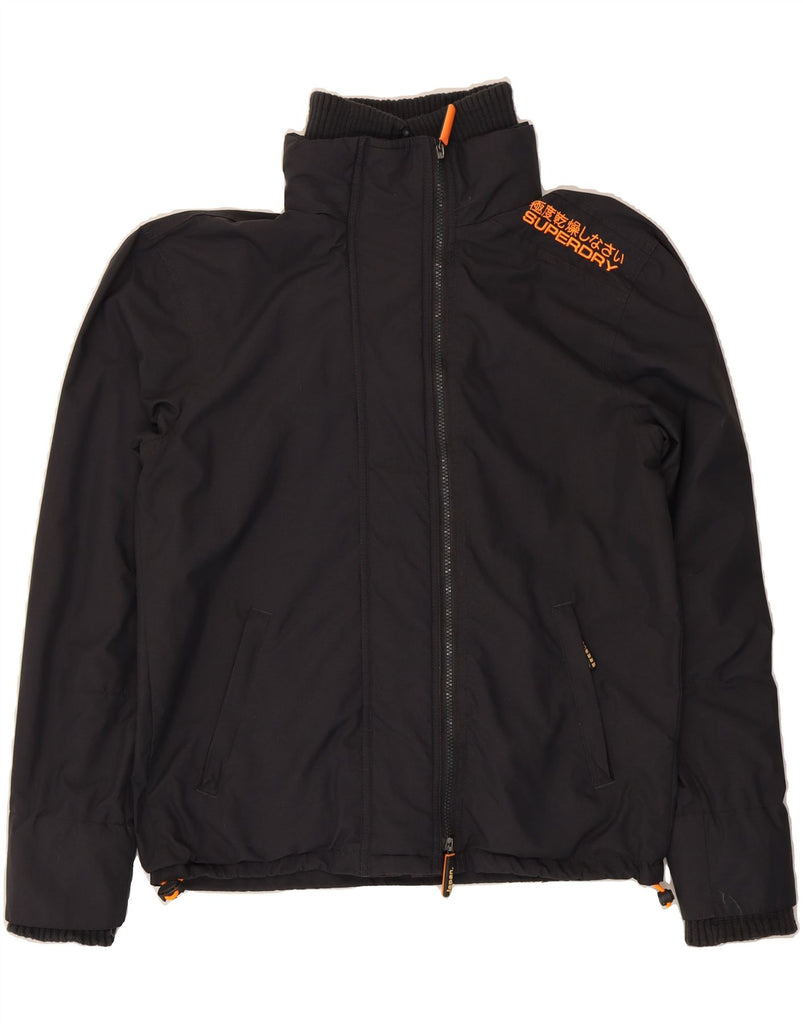 SUPERDRY Mens The Windcheater Windbreaker Jacket UK 38 Medium Grey Nylon Vintage Superdry and Second-Hand Superdry from Messina Hembry 