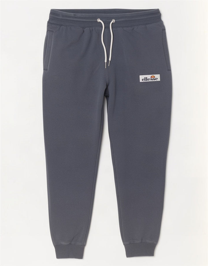 Ellesse Mens Tracksuit Trousers Joggers XL Grey Cotton