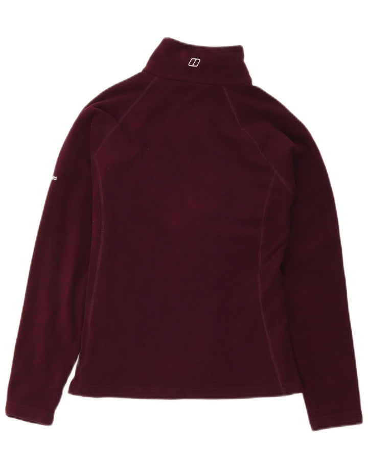 Berghaus Womens Fleece Jacket UK 10 Small Burgundy