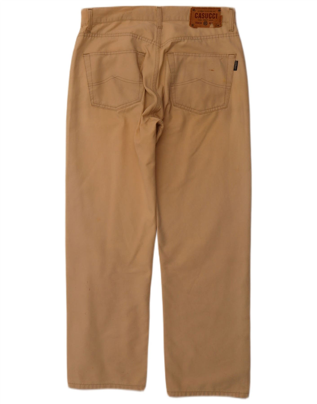 CASSUCI Womens Straight Casual Trousers W34 L29 Beige
