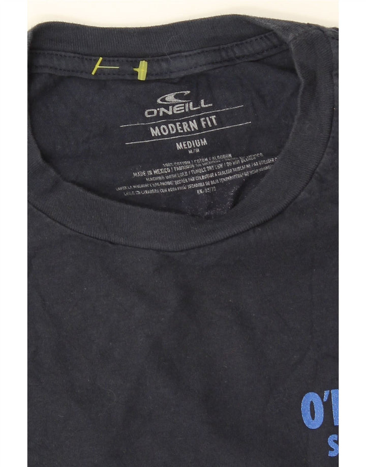 O'NEILL Mens Modern Fit Graphic T-Shirt Top Medium Navy Blue Cotton