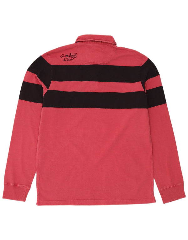 New Zealand Auckland Mens Graphic Rugby Polo Shirt 2XL Red Striped