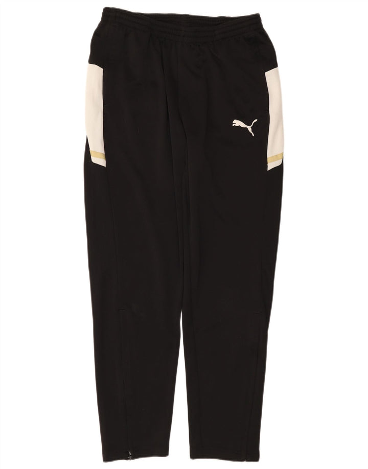 PUMA Mens Tracksuit Trousers Large  Black Colourblock Polyester