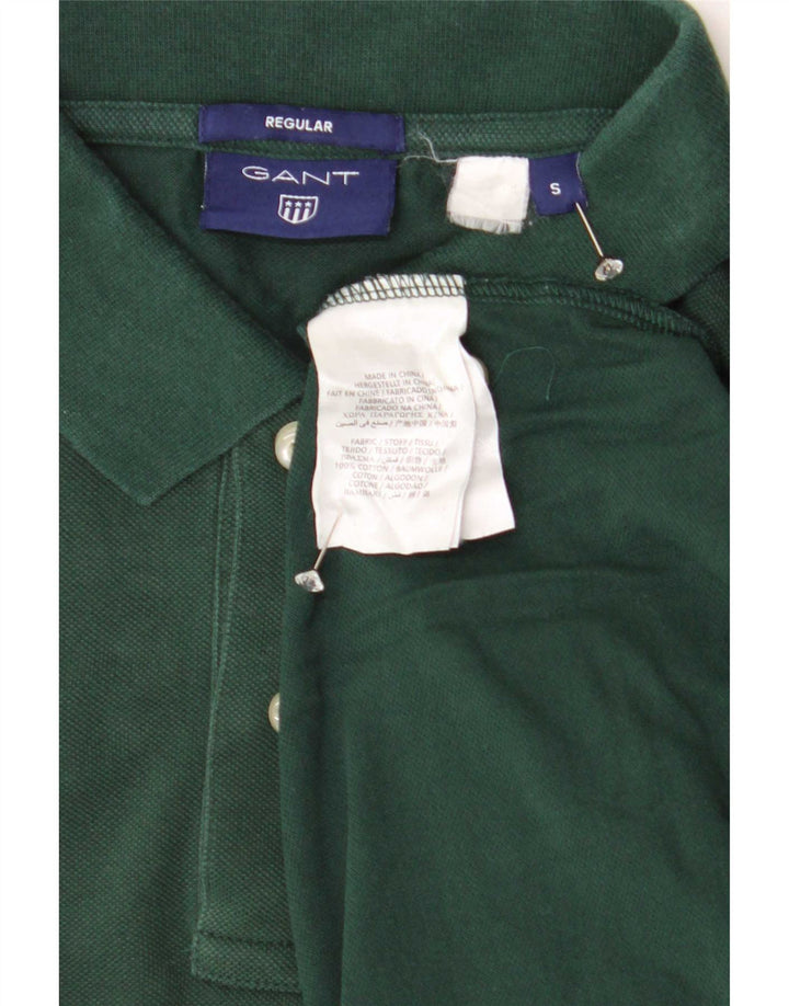 Gant Mens Regular Fit Polo Shirt Small Green Cotton