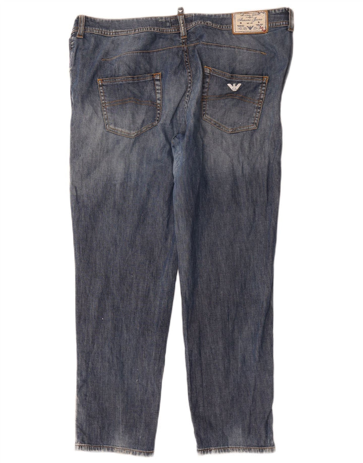 Armani Womens Slim Jeans W32 L27 Blue Cotton