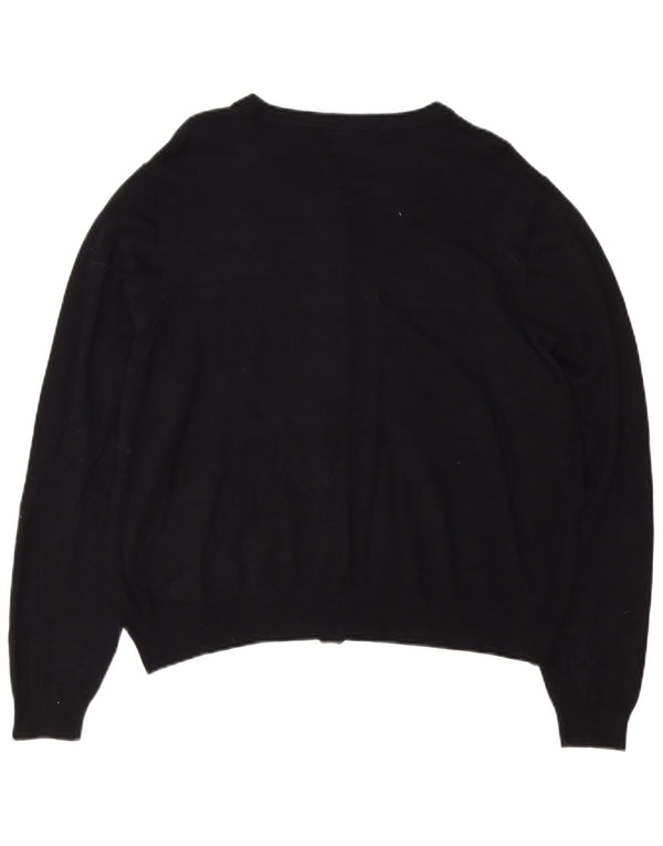 Marks & Spencer Womens Cardigan Sweater UK 22 3XL Black Viscose