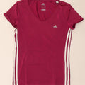 Adidas Womens Climacool T-Shirt Top UK 14 Medium  Pink Polyester