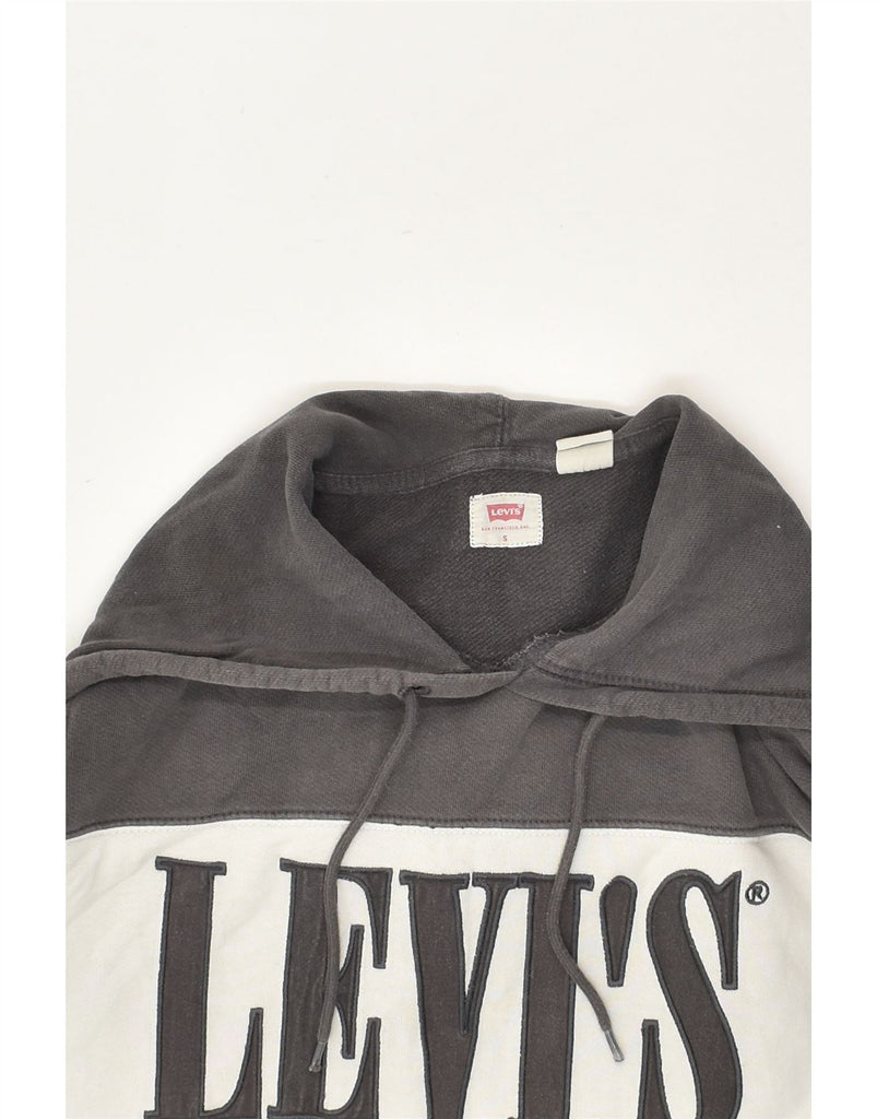 LEVI'S Mens Graphic Hoodie Jumper Small Grey Cotton | Vintage Levi's | Thrift | Second-Hand Levi's | Used Clothing | Messina Hembry 