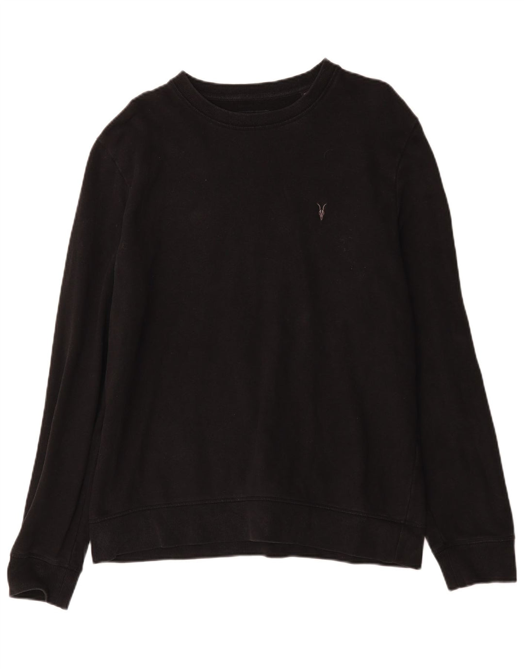 All Saints Mens Sweatshirt Jumper XL Black Cotton