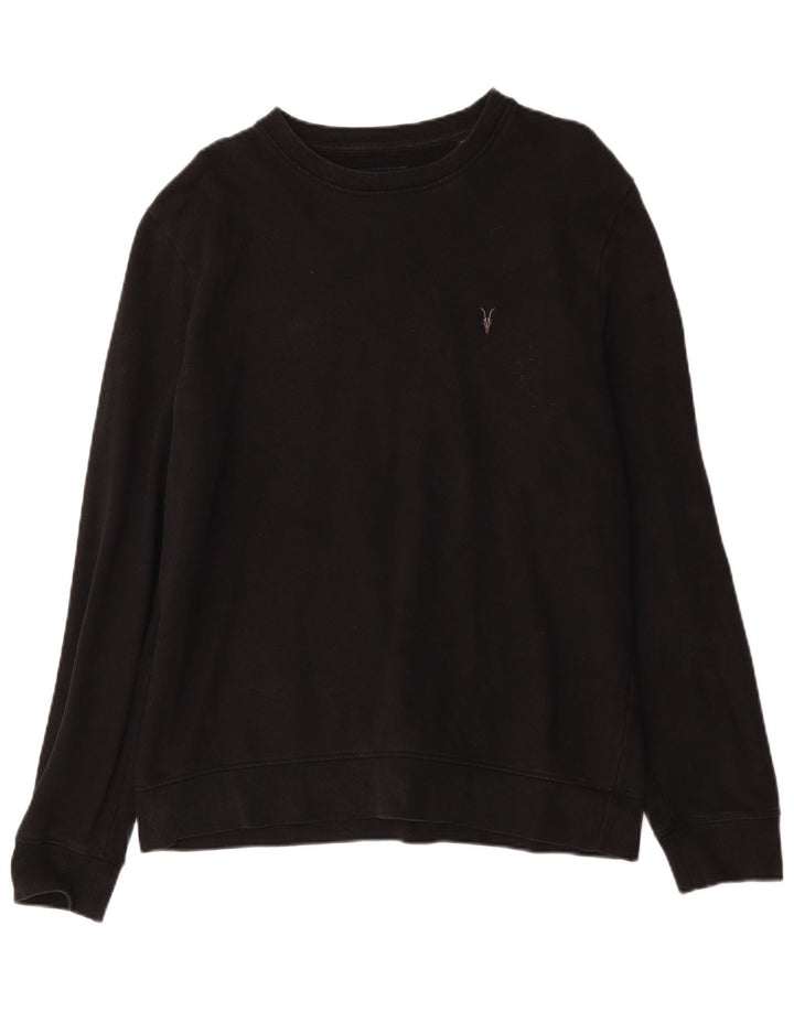 All Saints Mens Sweatshirt Jumper XL Black Cotton