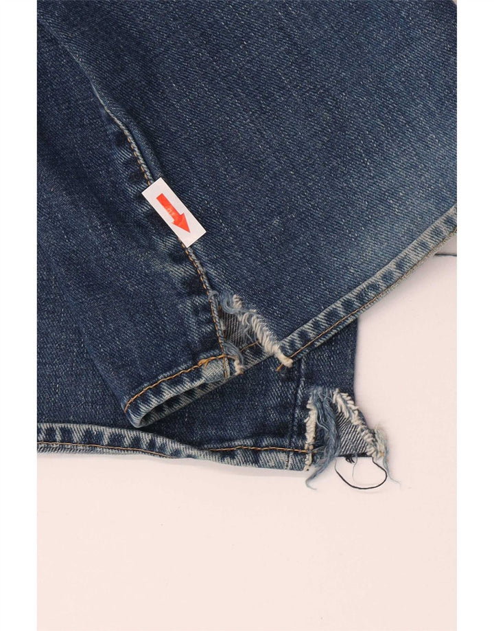 Diesel Mens Straight Jeans W32 L30 Blue Cotton