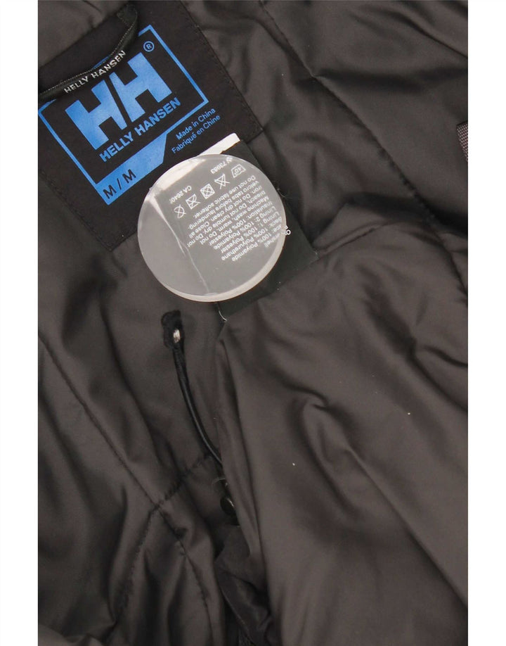 Helly Hansen Mens Graphic Windbreaker Jacket UK 38 Medium Black Colourblock