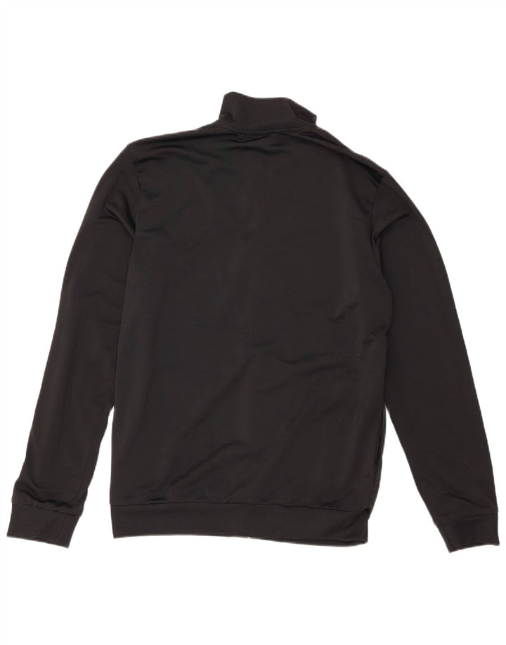 Adidas Mens Graphic Tracksuit Top Jacket UK 38/40 Medium Black Polyester