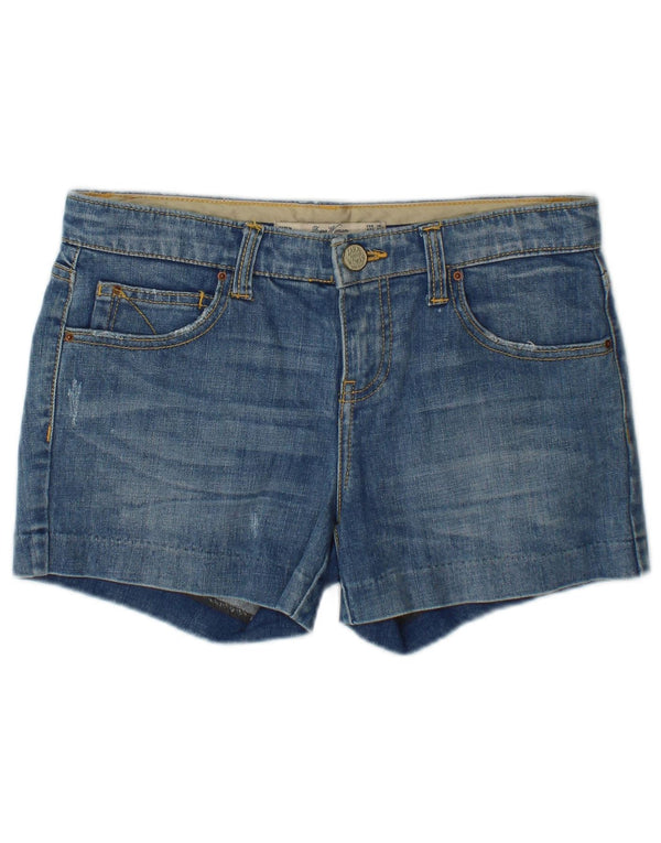 Zara Womens Denim Shorts EU 38 Small W28  Blue