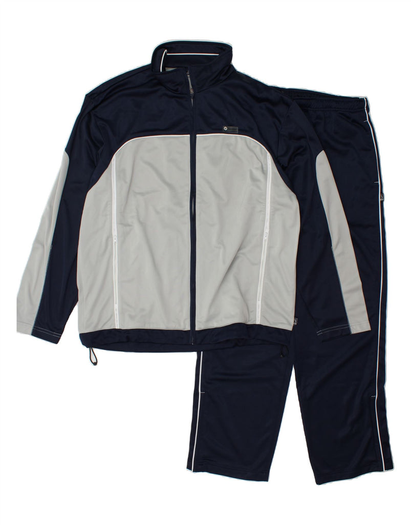 LOTTO Mens Full Tracksuit UK 42/44 XL  Navy Blue Colourblock Polyester Vintage Lotto and Second-Hand Lotto from Messina Hembry 