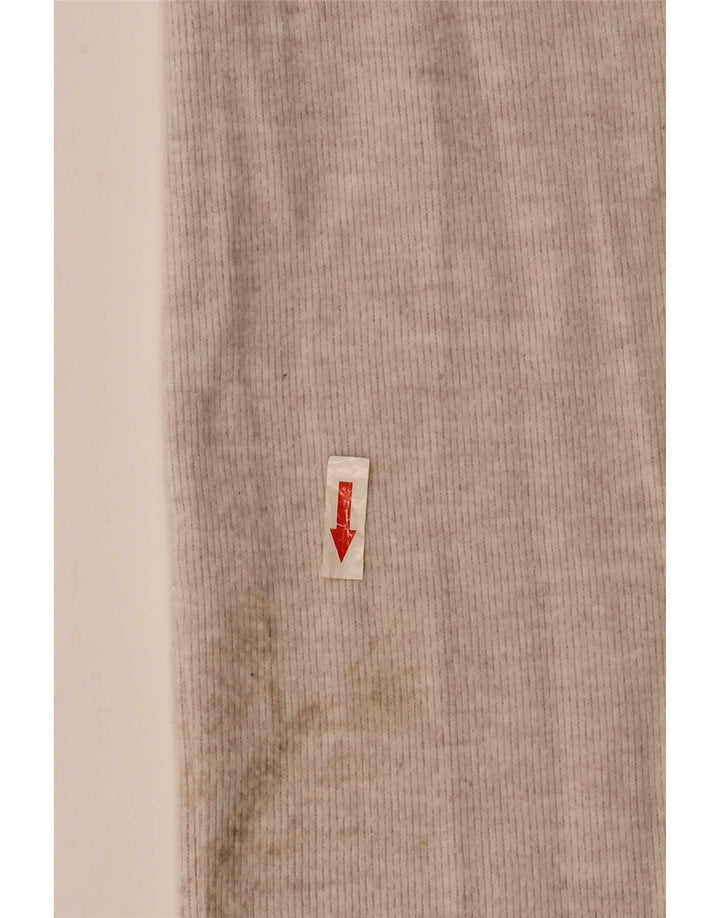 Zara Womens Tracksuit Trousers UK 14 Large Beige Polyester