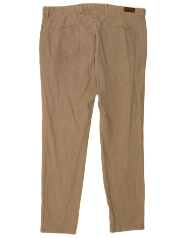 Massimo Dutti Mens Slim Fit Chino Trousers EU 50 2XL W40 L33 Beige