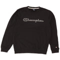 Champion Mens Graphic Sweatshirt Jumper Large Black
