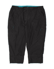 MOUNTAIN WAREHOUSE Womens Cropped Trousers UK 22 3XL W44 L24  Black