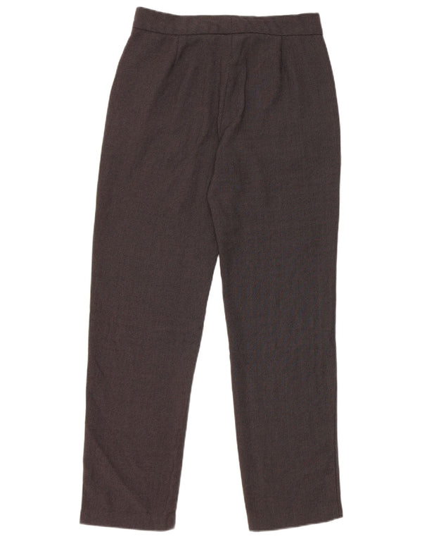 Marks & Spencer Womens Straight Suit Trousers UK 8 Small W26 L28 Black
