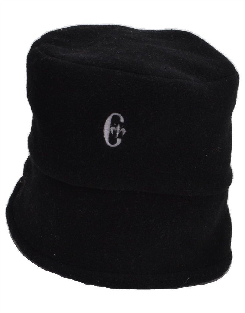 CONTE OF FLORENCE Mens Fleece Bucket Hat One Size Black Polyester | Vintage Conte of Florence | Thrift | Second-Hand Conte of Florence | Used Clothing | Messina Hembry 