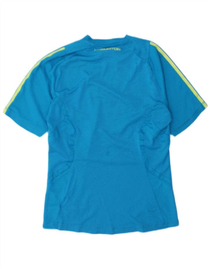 Adidas Mens T-Shirt Top Small Blue Polyester