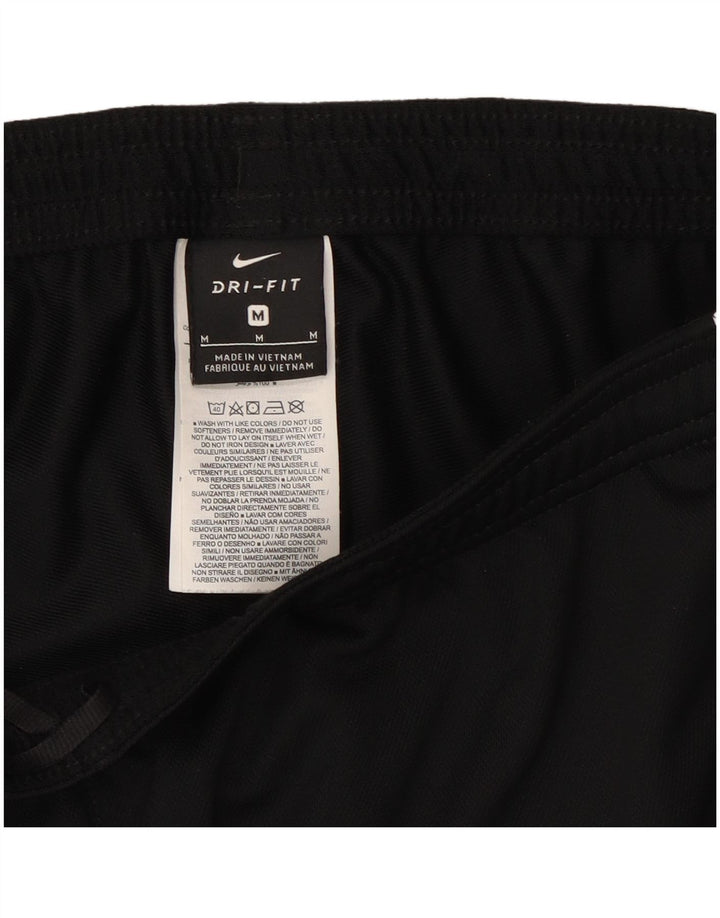 Nike Mens Dri Fit Tracksuit Trousers Medium  Black Colourblock Polyester