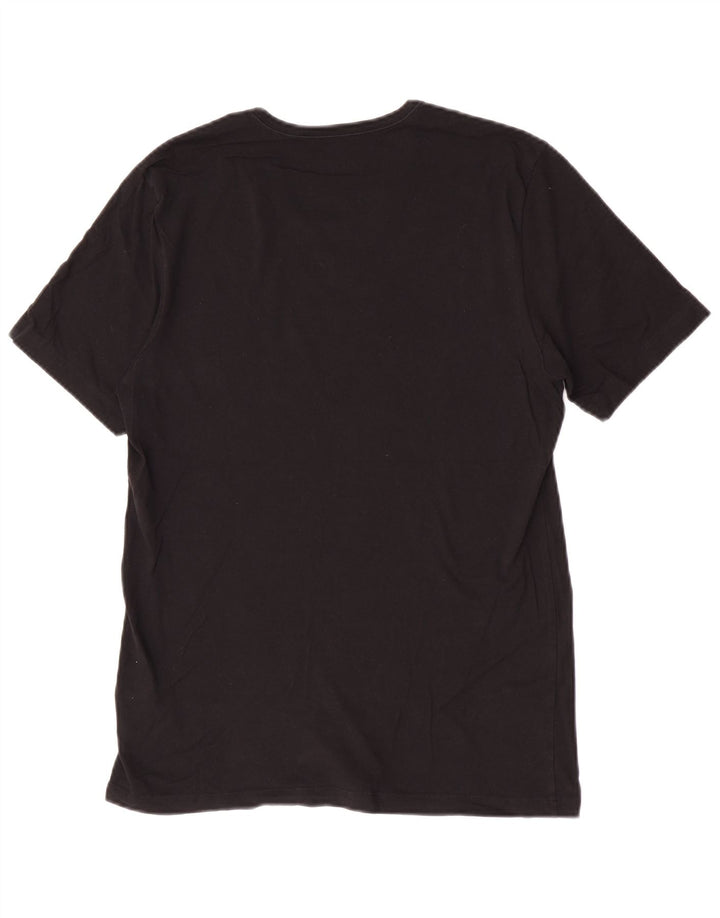Hugo Boss Mens T-Shirt Top Medium Black Cotton