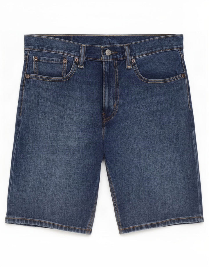 Levi's Mens 502 Denim Shorts W32 Medium Blue Cotton