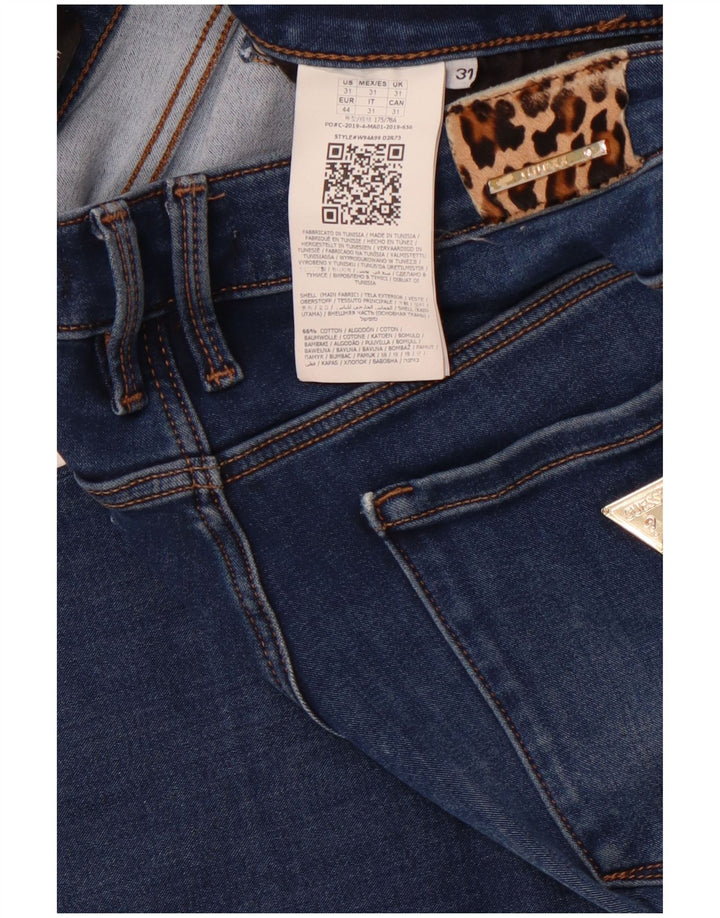 GUESS Womens Annette Skinny Jeans W31 L29 Navy Blue Cotton