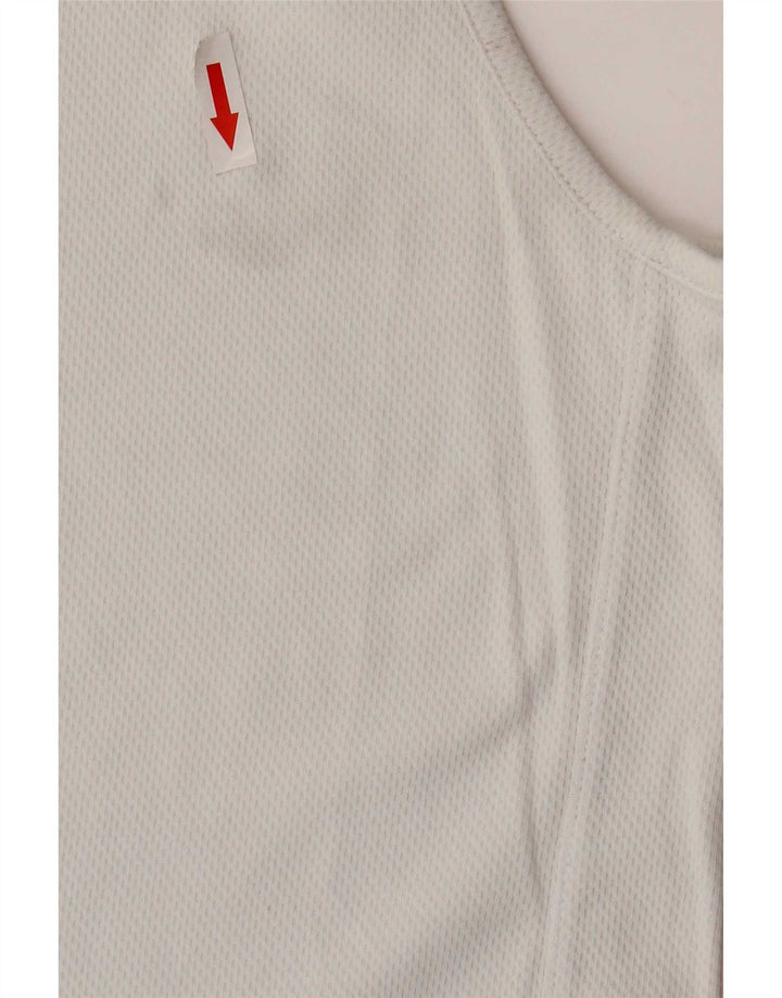 Jordan Mens Dri Fit Vest Top Small White Cotton