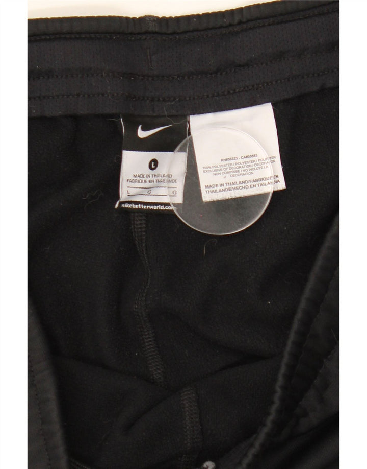 Nike Mens Therma-Fit Tracksuit Trousers Large Black Polyester