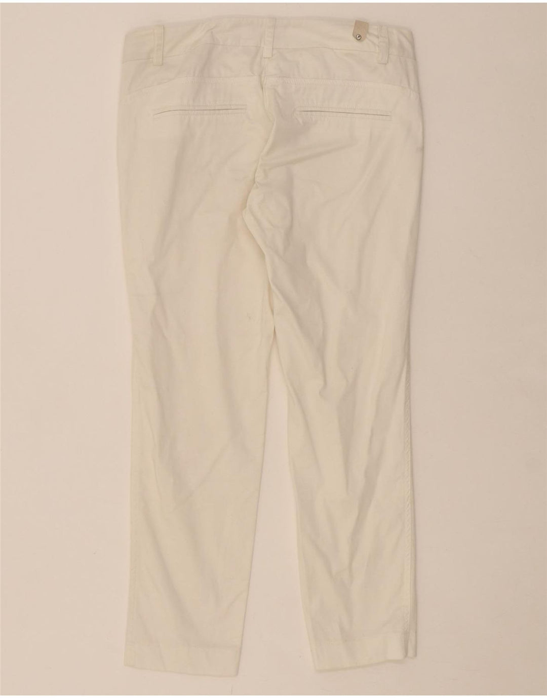 CARRERA Womens Slim Chino Trousers IT 42 Medium W28 L26 White Cotton Vintage Carrera and Second-Hand Carrera from Messina Hembry 