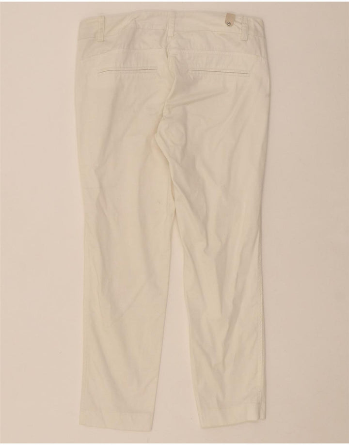 CARRERA Womens Slim Chino Trousers IT 42 Medium W28 L26 White Cotton Vintage Carrera and Second-Hand Carrera from Messina Hembry 