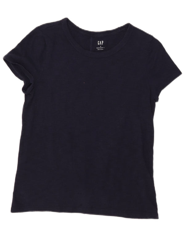 Gap Womens T-Shirt Top UK 12 Medium Navy Blue Cotton