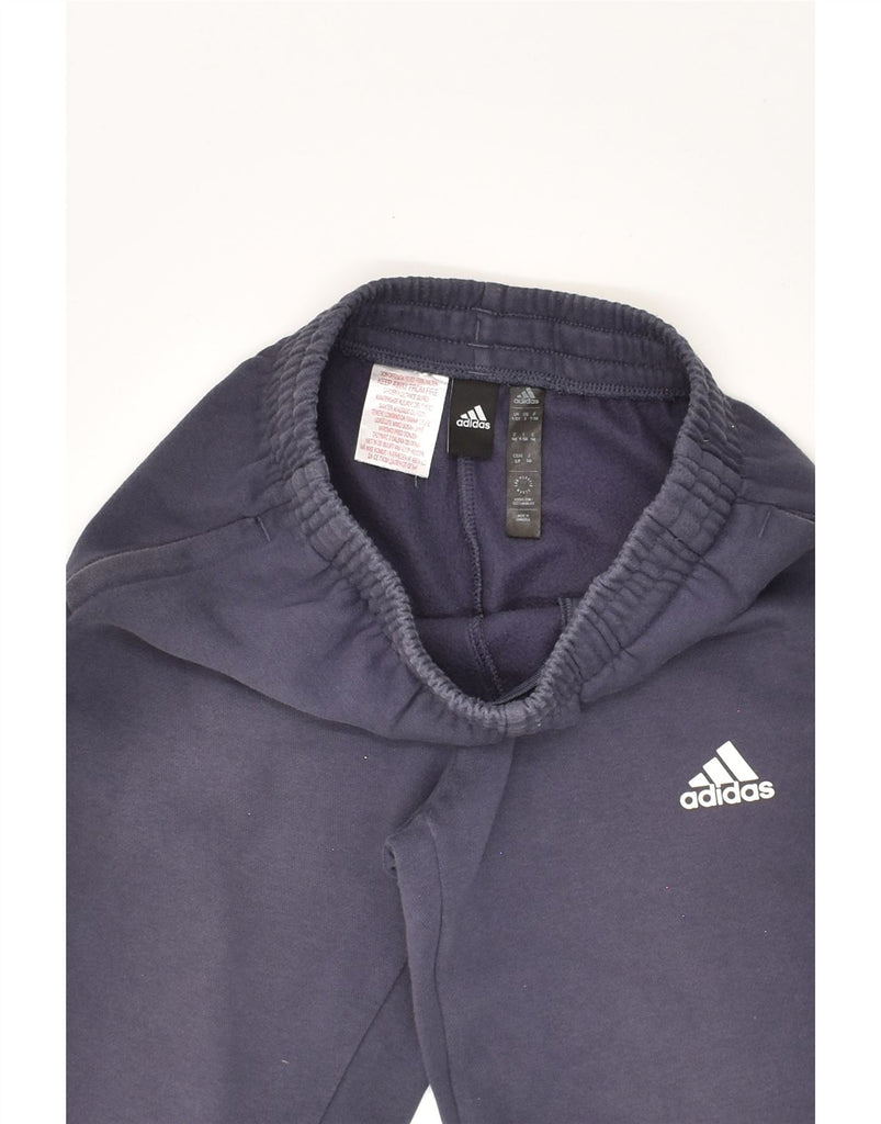 ADIDAS Boys Tracksuit Trousers Joggers 9-10 Years Navy Blue Cotton | Vintage Adidas | Thrift | Second-Hand Adidas | Used Clothing | Messina Hembry 