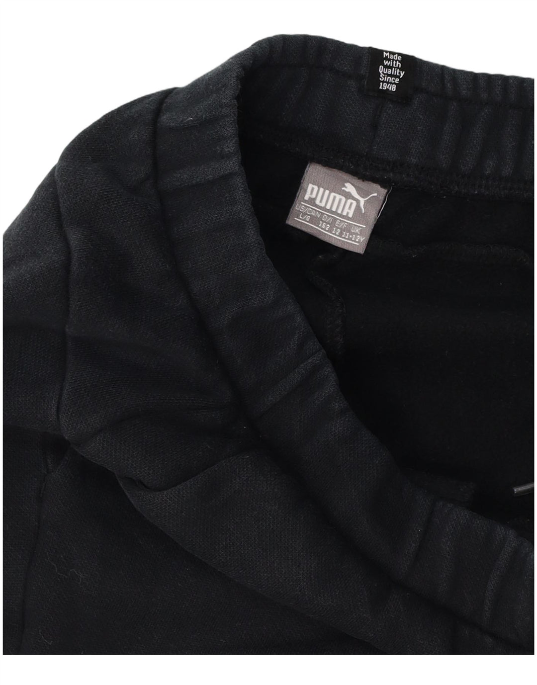 Puma Boys Graphic Tracksuit Trousers Joggers 11-12 Years Black