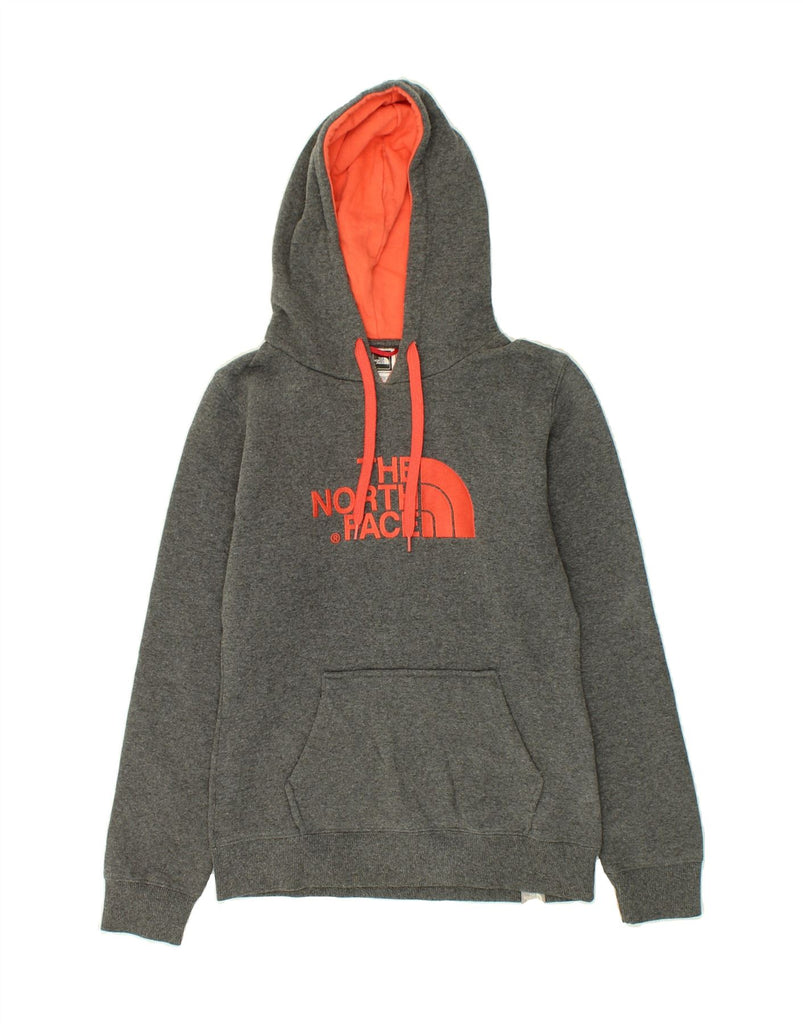 THE NORTH FACE Womens Graphic Hoodie Jumper UK 6 XS Grey Cotton | Vintage The North Face | Thrift | Second-Hand The North Face | Used Clothing | Messina Hembry 