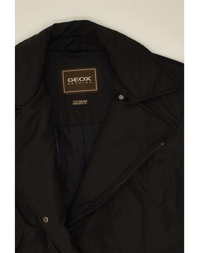 GEOX Womens Respira Padded Jacket UK 12 Medium Black Polyester | Vintage Geox | Thrift | Second-Hand Geox | Used Clothing | Messina Hembry 