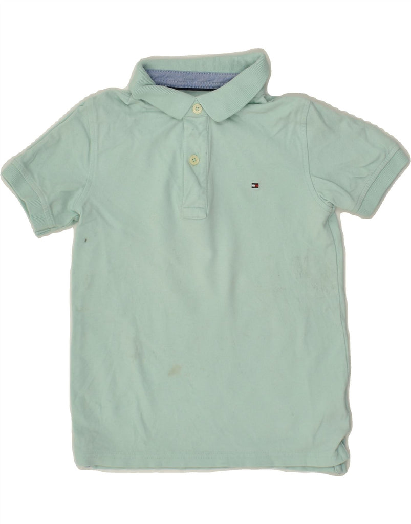 TOMMY HILFIGER Girls Polo Shirt 6-7 Years Green Cotton | Vintage Tommy Hilfiger | Thrift | Second-Hand Tommy Hilfiger | Used Clothing | Messina Hembry 