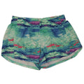 Champion Womens Abstract Pattern Sport Shorts UK 18 XL Green Polyester