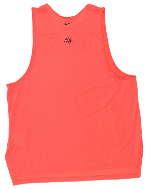 Nike Mens Vest Top Large Pink Polyester Sports