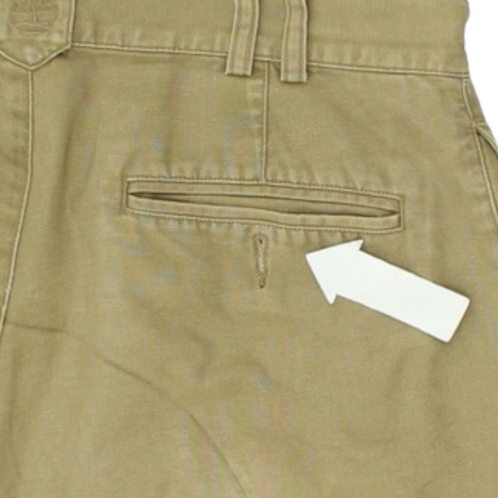 Timberland Weathergear Mens Beige Cargo Shorts | Vintage Designer Outdoors Wear | Vintage Messina Hembry | Thrift | Second-Hand Messina Hembry | Used Clothing | Messina Hembry 