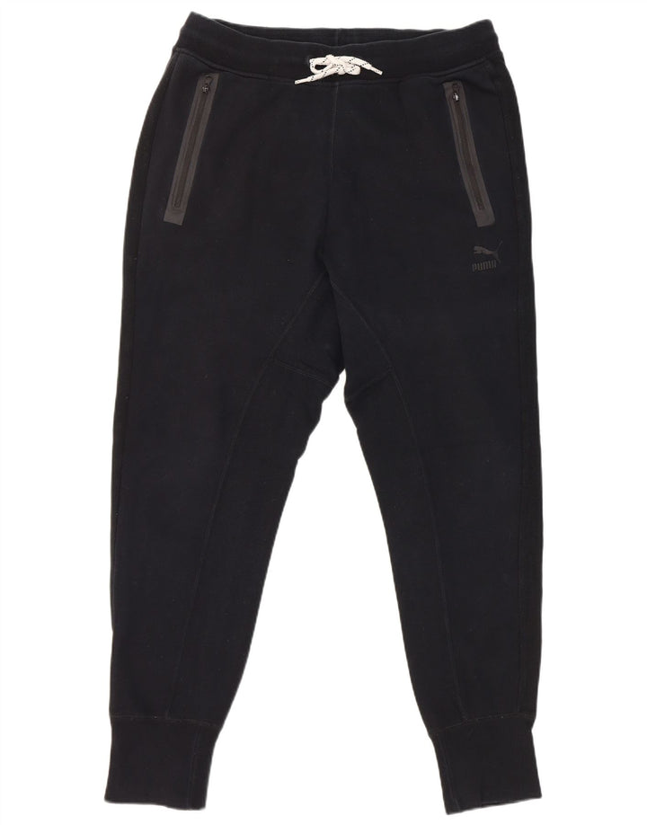 Puma Mens Tracksuit Trousers Joggers Large Navy Blue Cotton