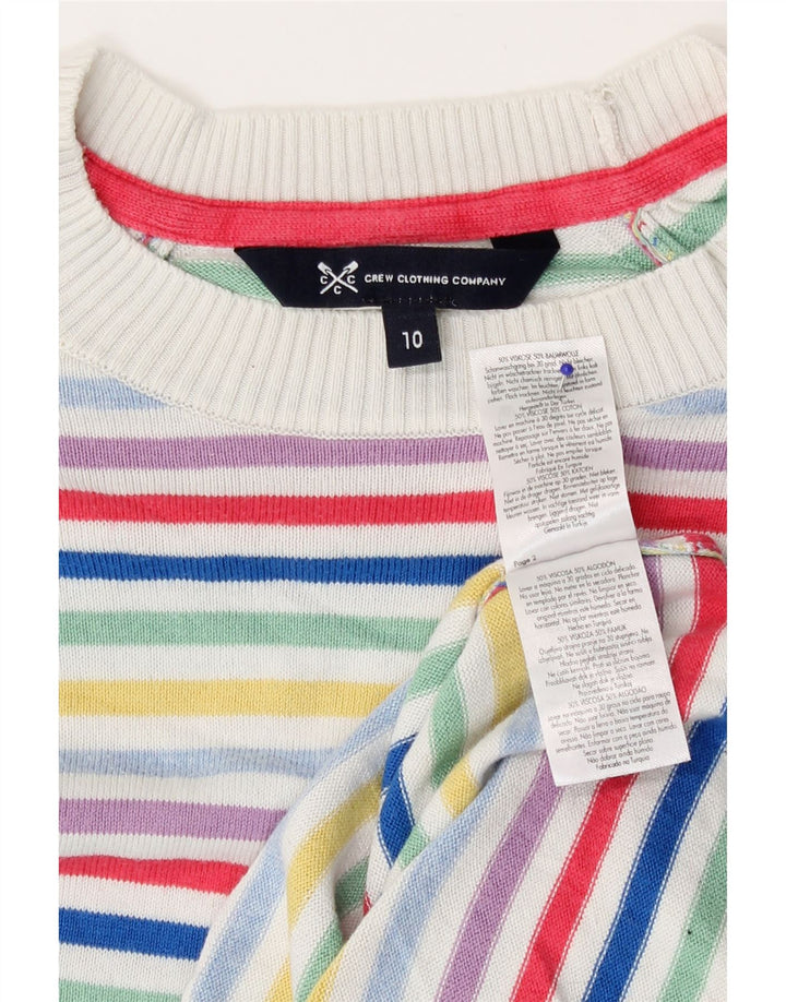 Crew Clothing Womens Crew Neck Jumper Sweater UK 10 Small Multicoloured
