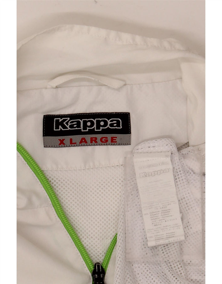 KAPPA Mens Tracksuit Top Jacket XL Off White Polyester