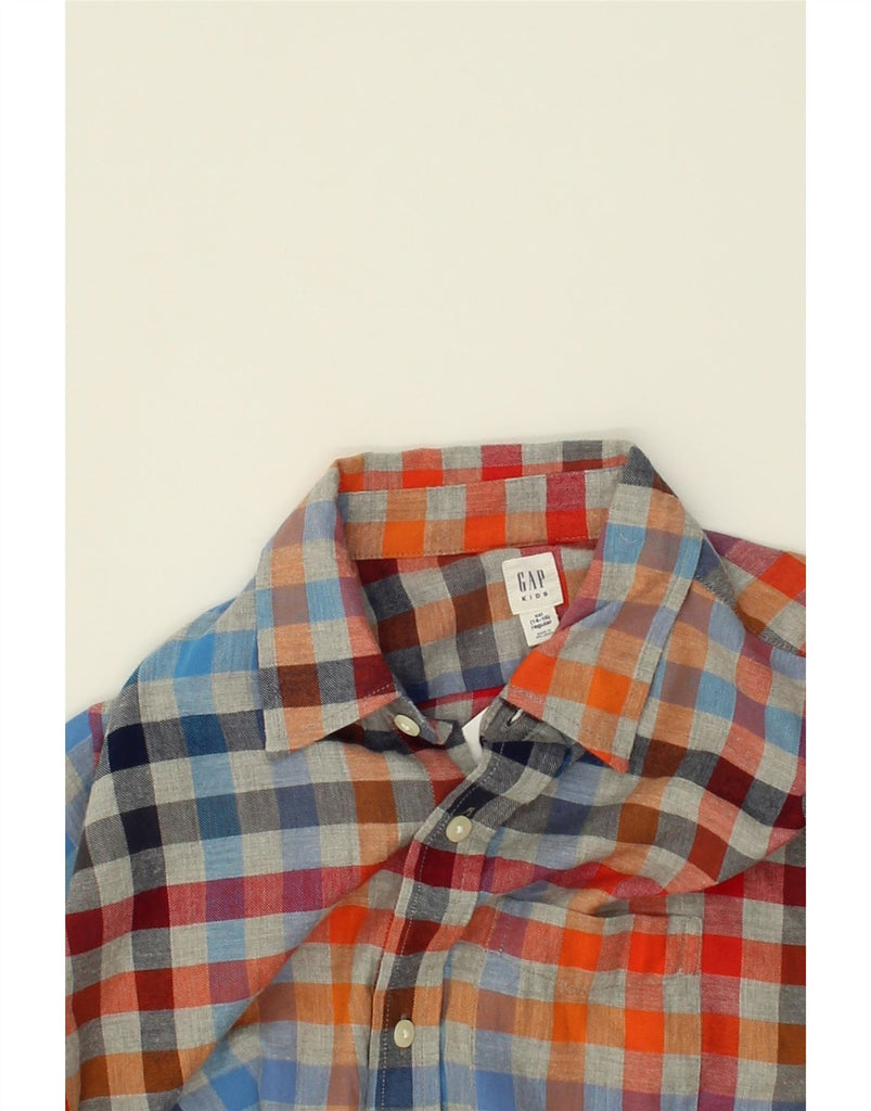 GAP Boys Shirt 14-15 Years 2XL Multicoloured Check | Vintage Gap | Thrift | Second-Hand Gap | Used Clothing | Messina Hembry 