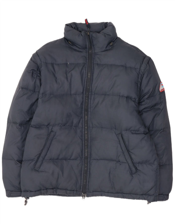 INVICTA Mens Padded Jacket UK 40 Large Navy Blue Polyamide