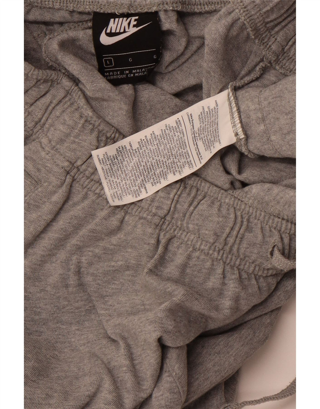 NIKE Mens Sport Shorts Large  Grey Cotton